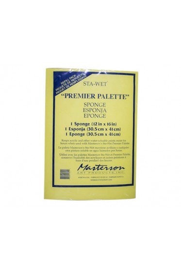 Painting Pallete for Gouache & Watercolor: Masterson Sta-Wet Premier Palette Acrylic Sponge Refill