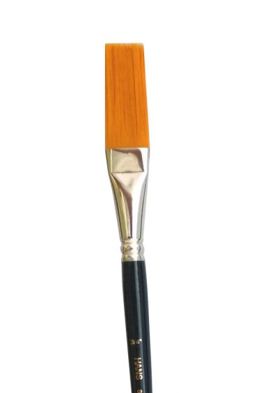 Hans Brush: 803L Synthetic Nylon Flat Rigger 3/4"