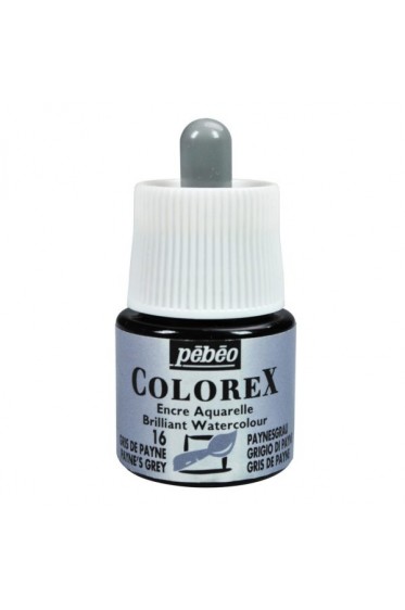 Pebeo Colorex Brilliant Watercolor Ink : Paynes Grey 45ml