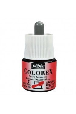Pebeo Colorex Brilliant Watercolor Ink : Turkish Red 45ml