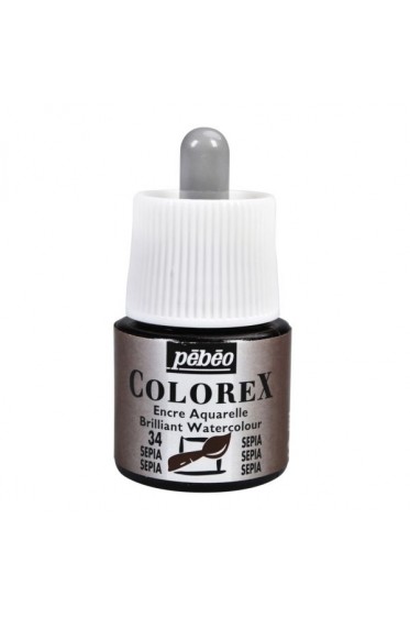 Pebeo Colorex Brilliant Watercolor Ink : Sepia 45ml