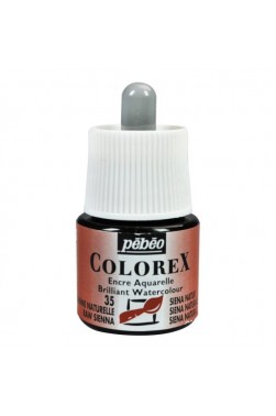 Pebeo Colorex Brilliant Watercolor Ink : Raw Seinna 45ml