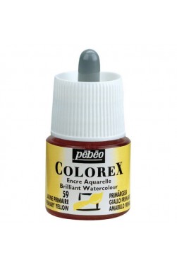Pebeo Colorex Brilliant Watercolor Ink : Primary Yellow 45ml