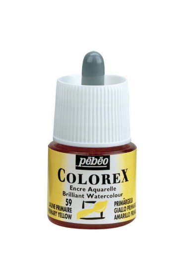 Pebeo Colorex Brilliant Watercolor Ink : Primary Yellow 45ml