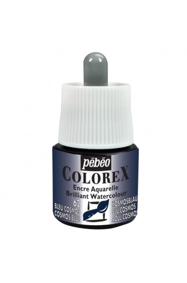 Pebeo Colorex Brilliant Watercolor Ink : Cosmos Blue 45ml