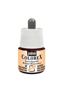 Pebeo Colorex Brilliant Watercolor Ink : Portrait Pink 45ml