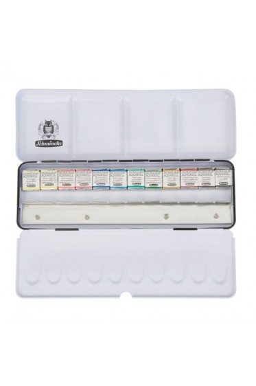 Schmincke Horadam Aquarell: Metal Set  12 Half Pan