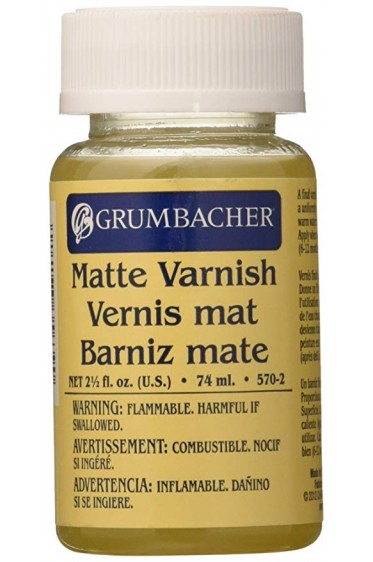 Grumbacher Oil Medium: Grumbacher Matte Varnish 74ml