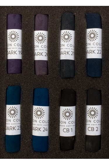 Unison Colour Handmade Soft Pastel: Midnight 8 Set