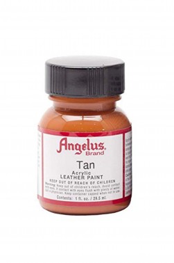 Angelus Acrylic Leather Paint: Tan 1oz