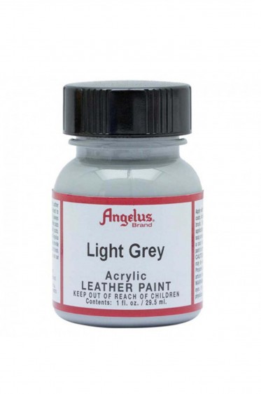 Angelus Acrylic Leather Paint: Light Grey 1oz