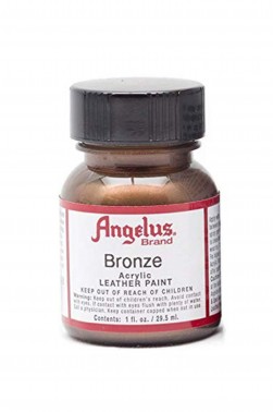Angelus Acrylic Leather Paint: Bronze 1oz