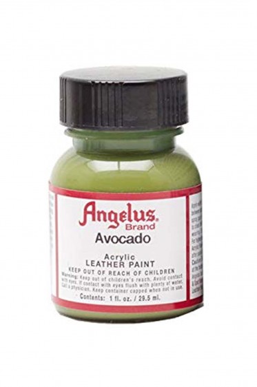 Angelus Acrylic Leather Paint: Avocado 1oz
