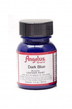 Angelus Acrylic Leather Paint: Dark Blue 1oz