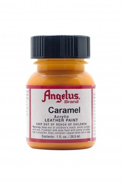 Angelus Acrylic Leather Paint: Caramel 1oz