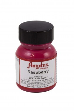 Angelus Acrylic Leather Paint: Raspberry 1oz