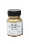 Angelus Acrylic Leather Paint: Pearlescent 18K Gold 1oz