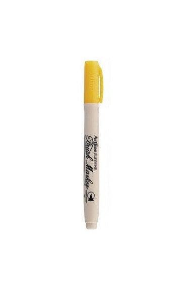 Artline Brush Marker: Yellow