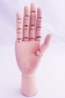 Wooden Mannequin & Models: Wooden 7" Right Hand Manikin