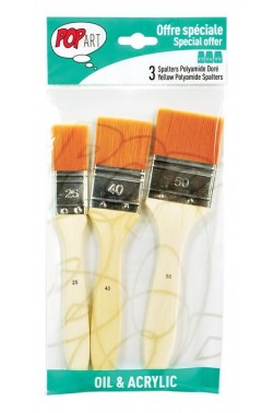 Pebeo Pop Art Brush: Oil & Acrylic Artist Set 3pcs