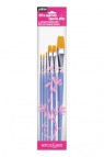 Pebeo Pop Art Brush: 952310 Acrylic & Deco Artist Set 6pcs