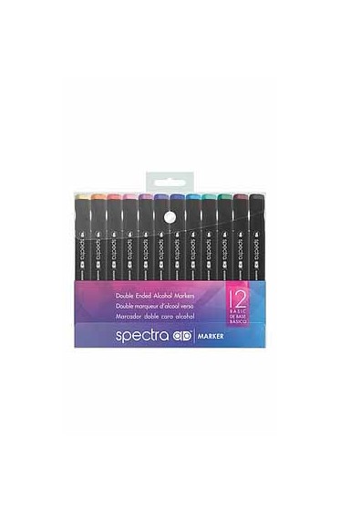 Spectra Ad Alcohol Marker Basic Se12 Colors