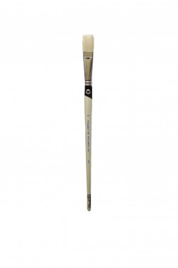 Weber Permalba Brush: White Bristle Flat 10