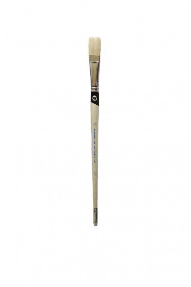 Weber Permalba Brush: White Bristle Flat 10