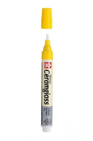 Sakura Pen-Touch Ceramglass: Yellow 1.0 mm