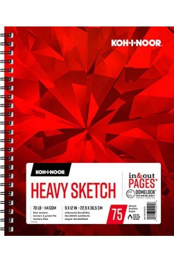 Koh-I-Noor Pads: Koh-I-Noor Heavy Sketch Pad 270gsm 9"x12"