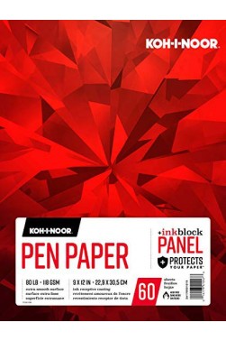 Koh-I-Noor Pads: Koh-I-Noor Pen Paper Pad 118gsm 9"x12"
