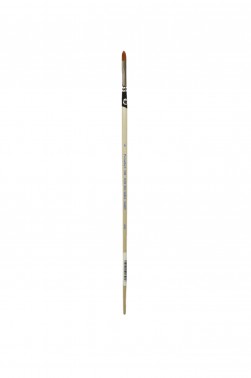 Weber Permalba Brush: Pure Red Sable Filbert 6