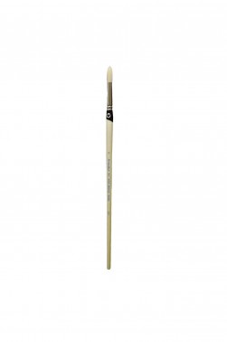 Weber Permalba Brush: White Bristle Round 6
