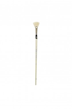 Weber Permalba Brush: White Bristle Fan 6