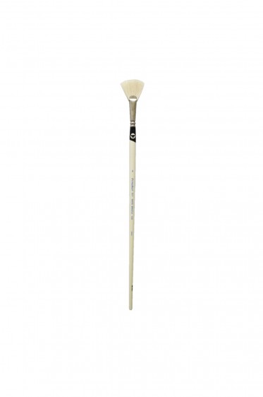 Weber Permalba Brush: White Bristle Fan 6