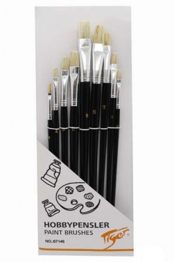 Tiger Hobbypensler Brush Set 9pcs