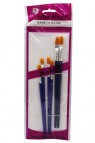 Tiger Nylon Flat Brush Set 6pcs