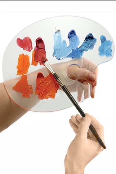 Painting Palette  for Oil & Acrylic: Creative Mark Quinn Clear Acrylic Palette