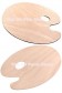 Painting Palette  for Oil & Acrylic: Berkeley Oval Wooden Palette Board 10x12