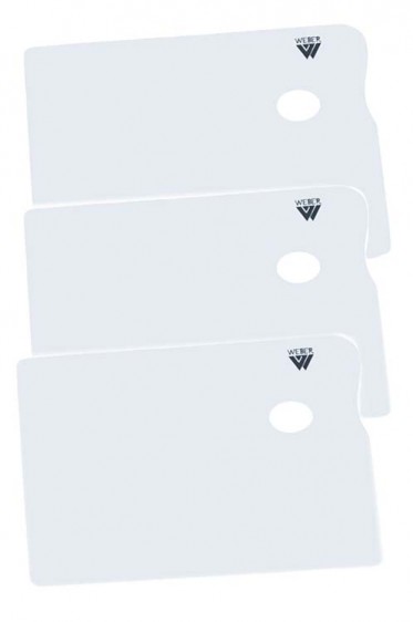 Painting Palette  for Oil & Acrylic: Weber Masonite Palette Board White