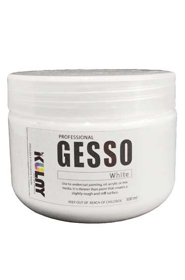 Kulay Acrylic Medium: Kulay Pro Acrylic Gesso White 300ml