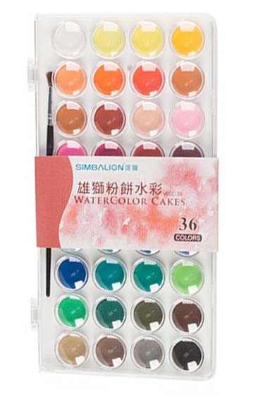Simballion Watercolor:  Simbalion Watercolor 36pcs Set