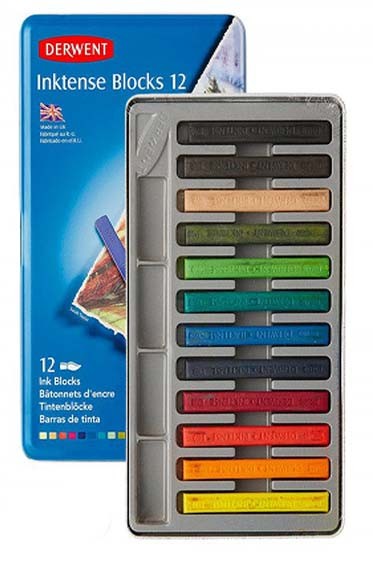 Derwent Inktense XL Blocks, Blik van 6 Waskrijtjes, 60mm, Extra Grote Krijtjes, Wateroplosbaar, Ideaal voor Schetsen, Tekenen en Expressieve Vlekken, Professionele Kwaliteit, 2306161 Derwent Inktense XL Blocks, Blik van 6 Waskrijtjes, 60mm, Extra Grote Krijtjes, Wateroplosbaar, Ideaal voor Schetsen, Tekenen en Expressieve Vlekken, Professionele Kwaliteit, 2306161