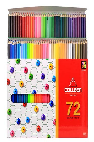 Colleen Colored Pencil:  Colleen Neon Colored Pencil Set 72Colors Set
