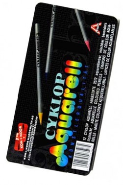 Koh-I- Nor Art Materials:  Koh-I- Nor Cyklop Aquarell Pencil Set 12olors