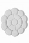 Painting Pallete for Gouache & Watercolor: Tiger Plastic Mixing Plate Circular Big