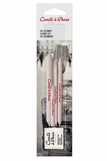L & B Conte A Paris Stump Set+1 Putty Eraser