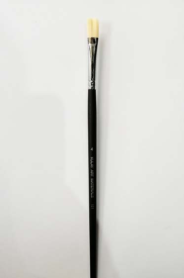 Kulay Art Materials 101 Synthetic Nylon Flat Brush 4