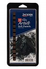 Jackson 12 Colors Sepia Dark Artist Soft Pastel