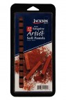 Jackson 12 Colors Sanguine Dark Artist Soft Pastels